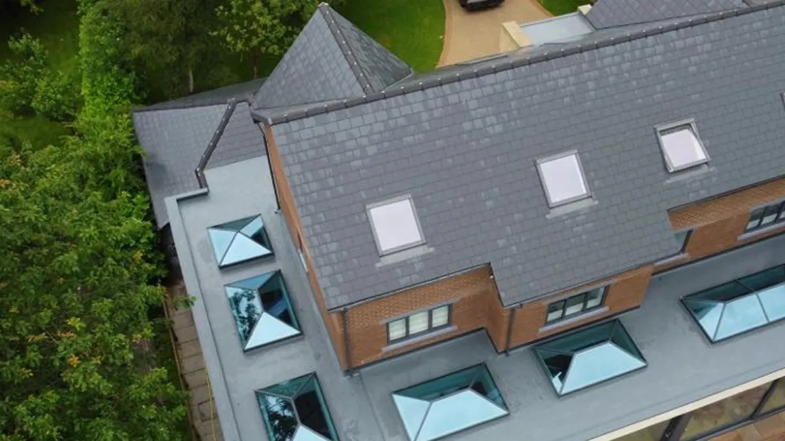GRP flat roofing installation