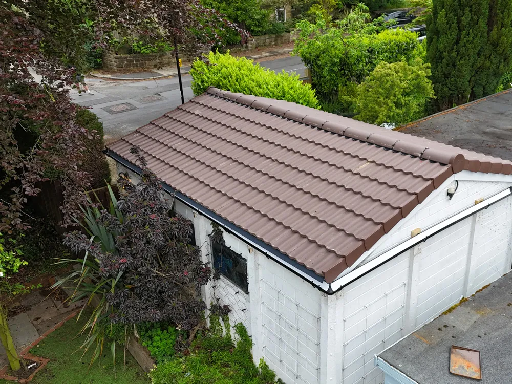 Tiled pitched roof